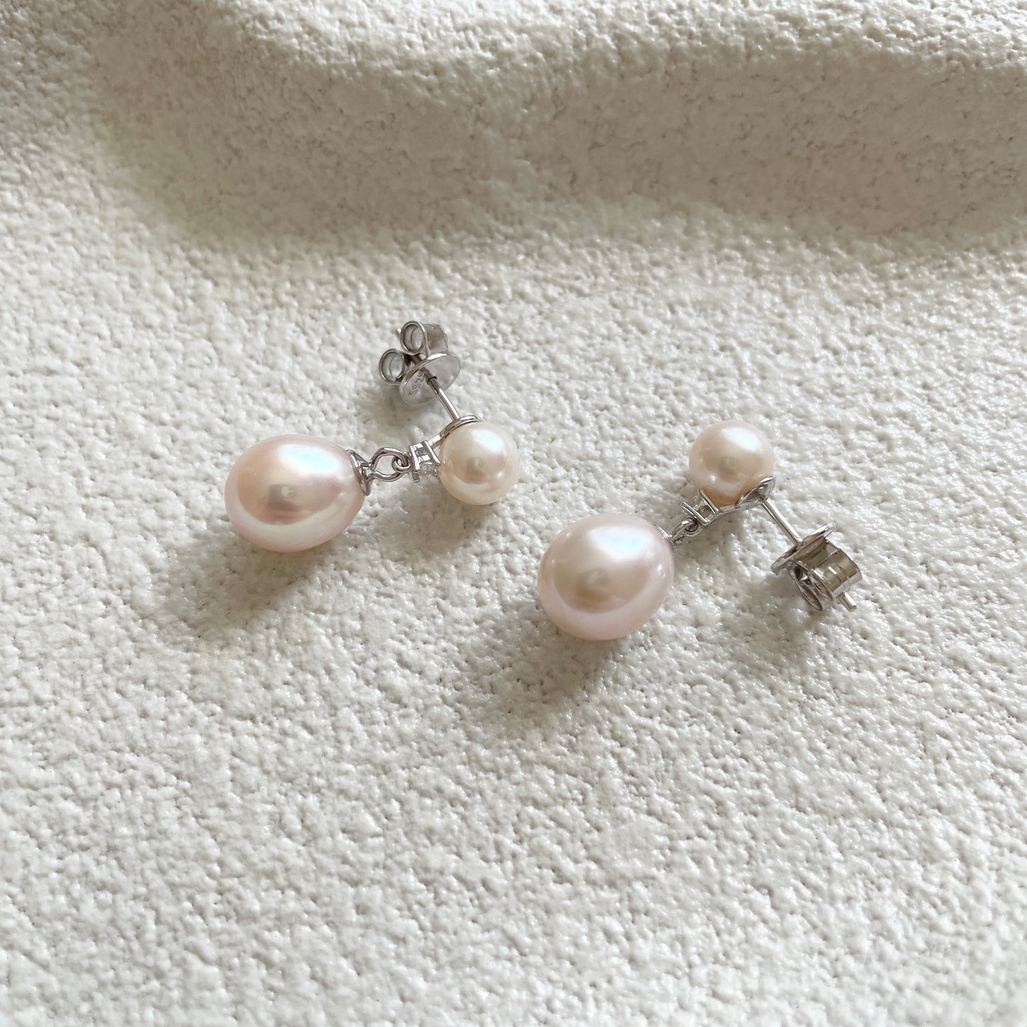 Double Pearl Earrings