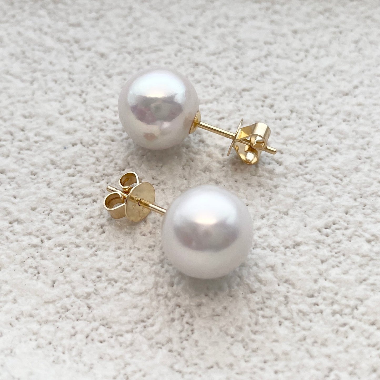 Edison gold pearl earrings