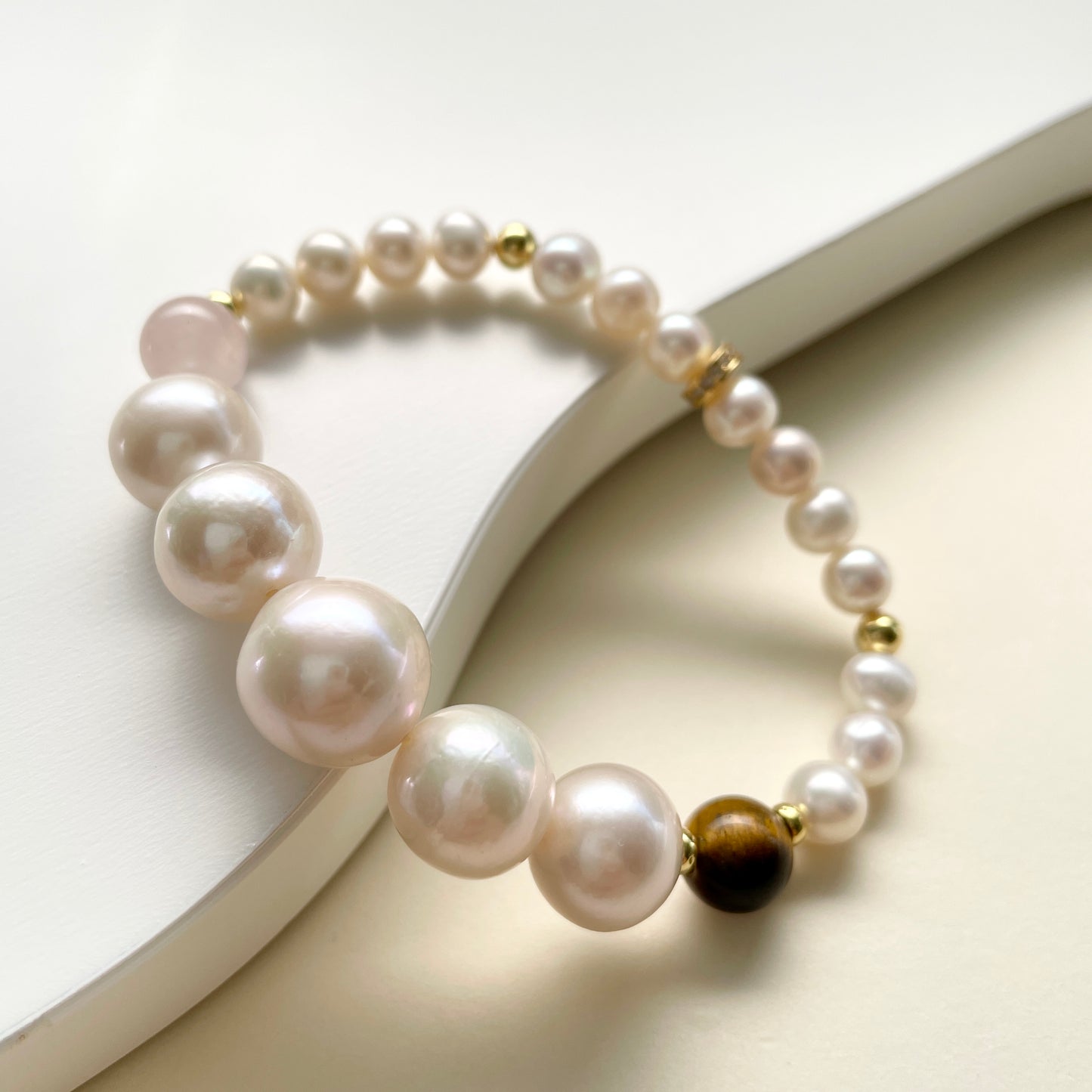 Large pearl bracelet clarity elevated