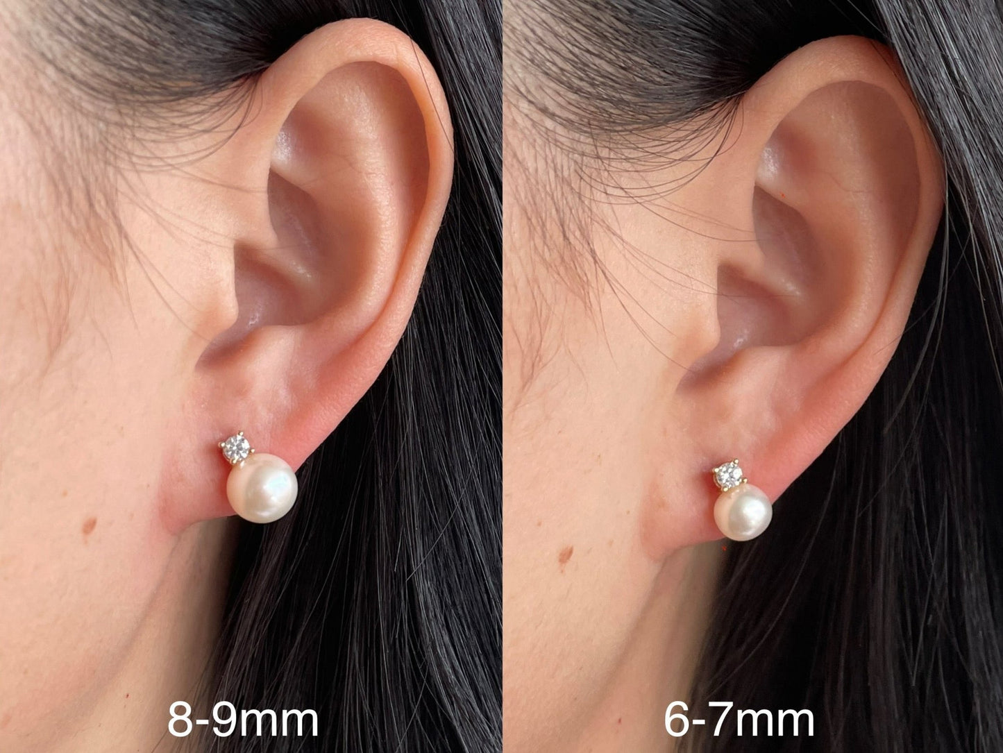 size comparison on ear
