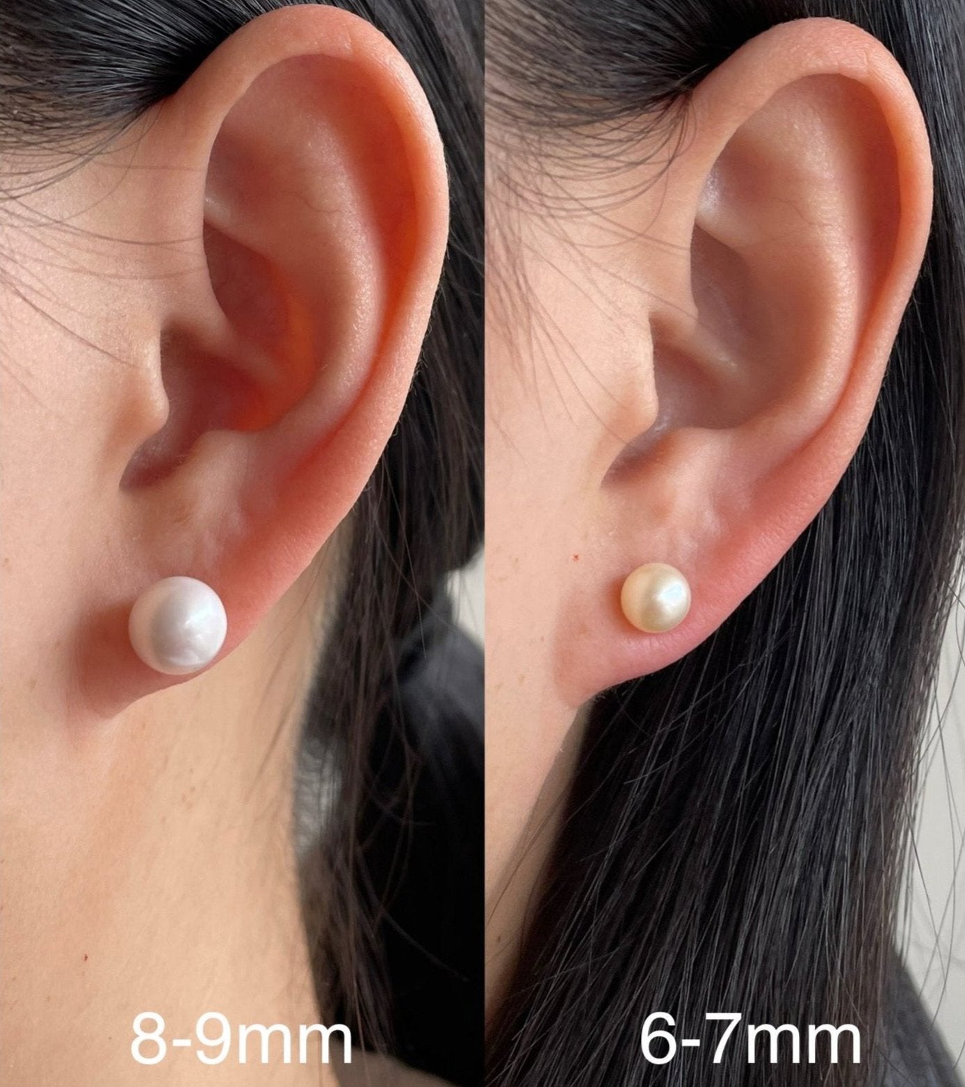 Pearl size comparison