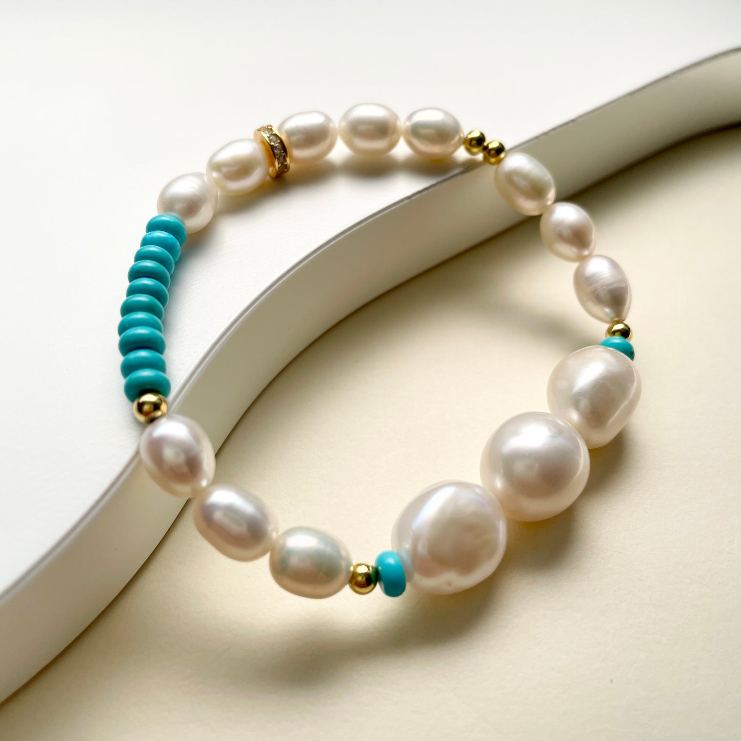 baroque pearl bracelet elevated