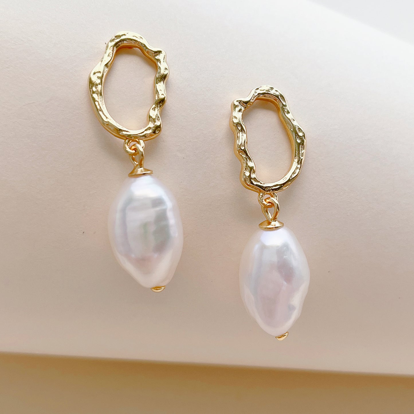 baroque pearl earrings