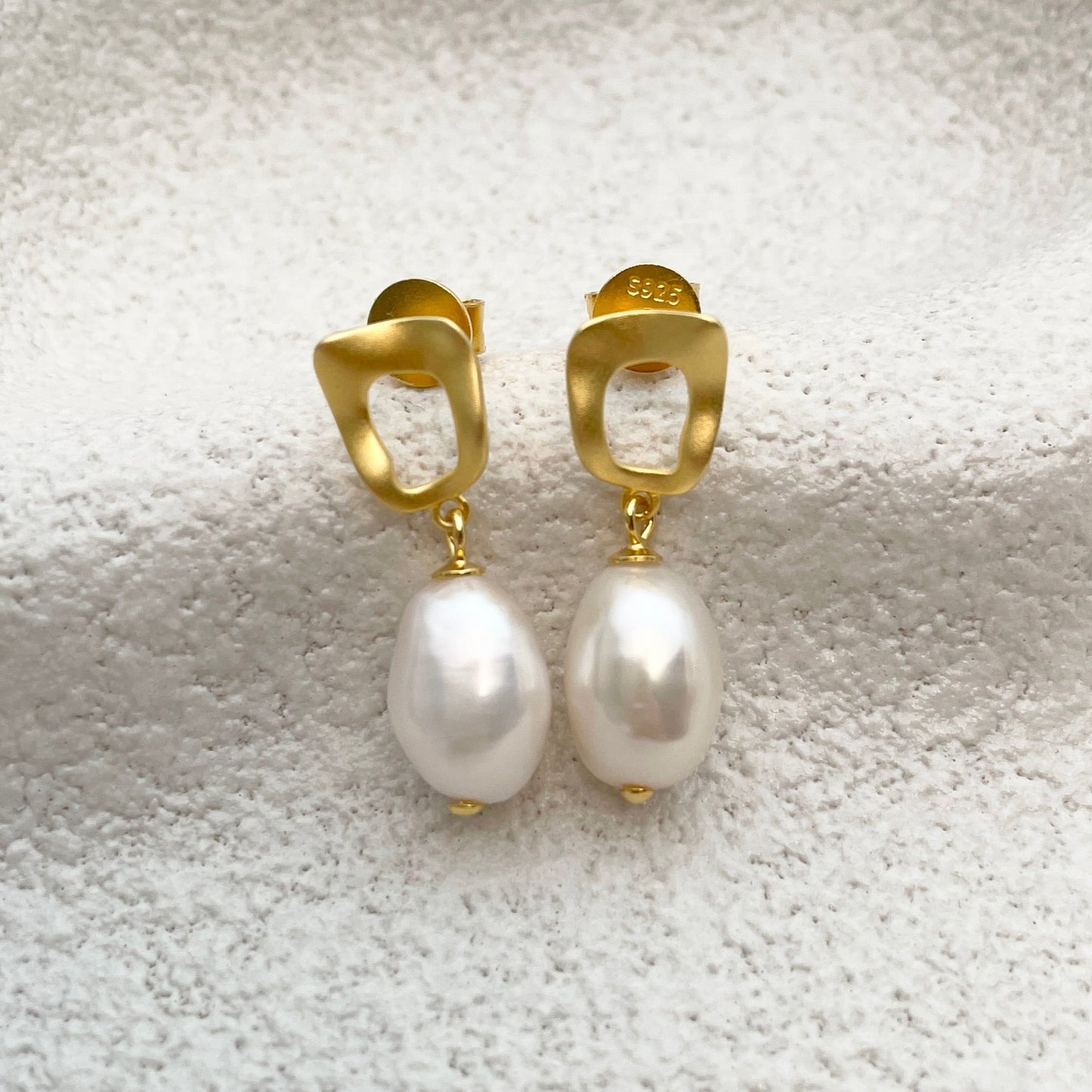 baroque pearl earrings