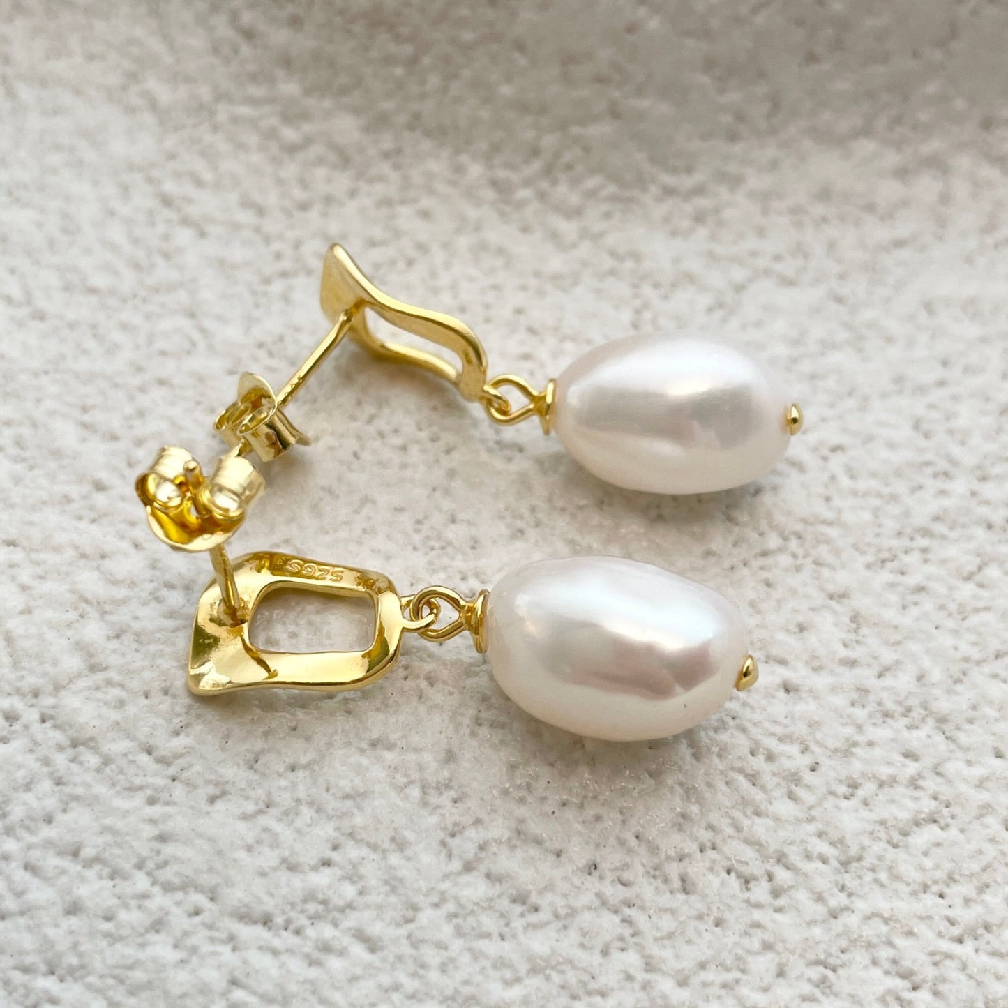 baroque pearl earrings