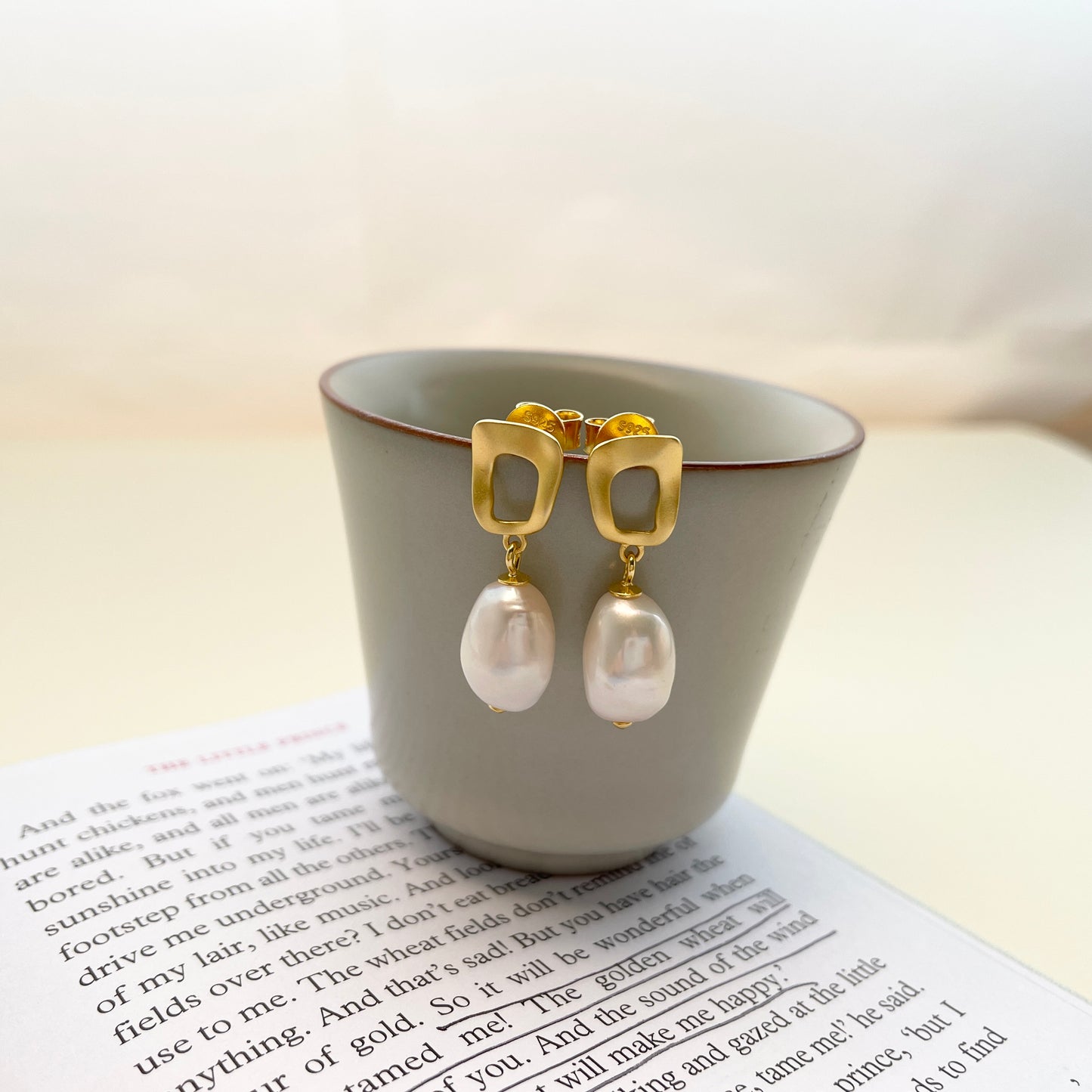baroque pearl earrings
