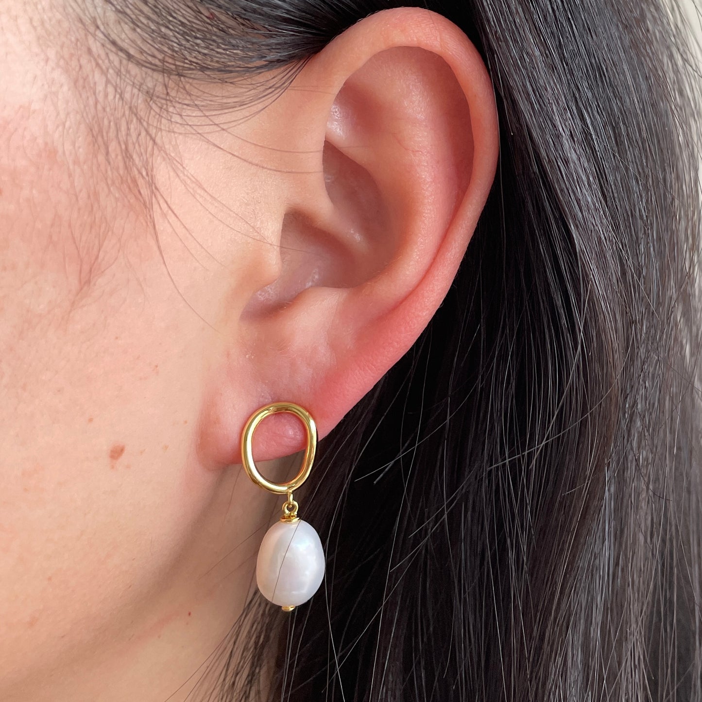 baroque pearl earrings