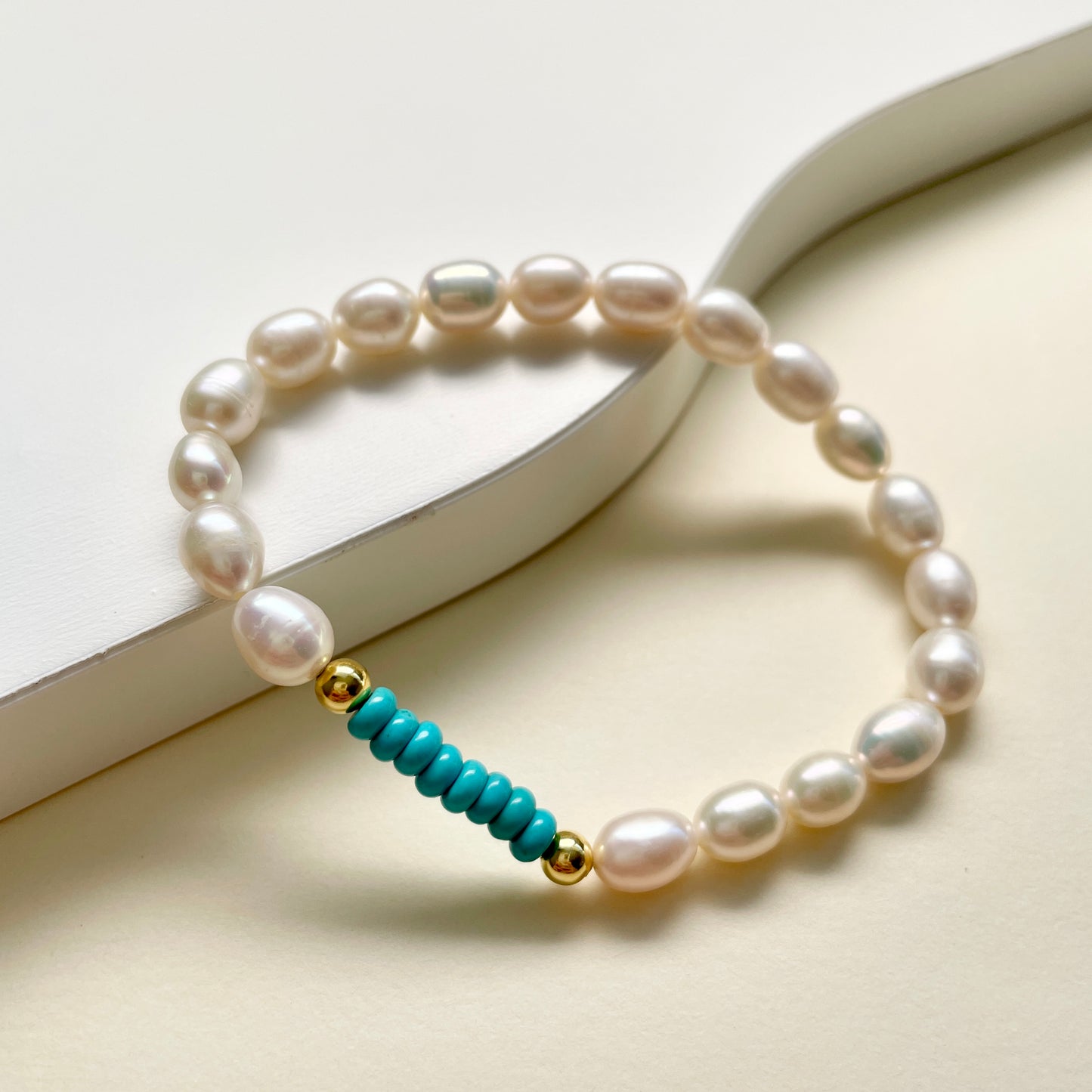 small pearl bracelet top elevated