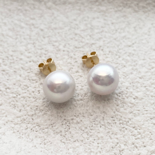 Edison pearl earrings front side