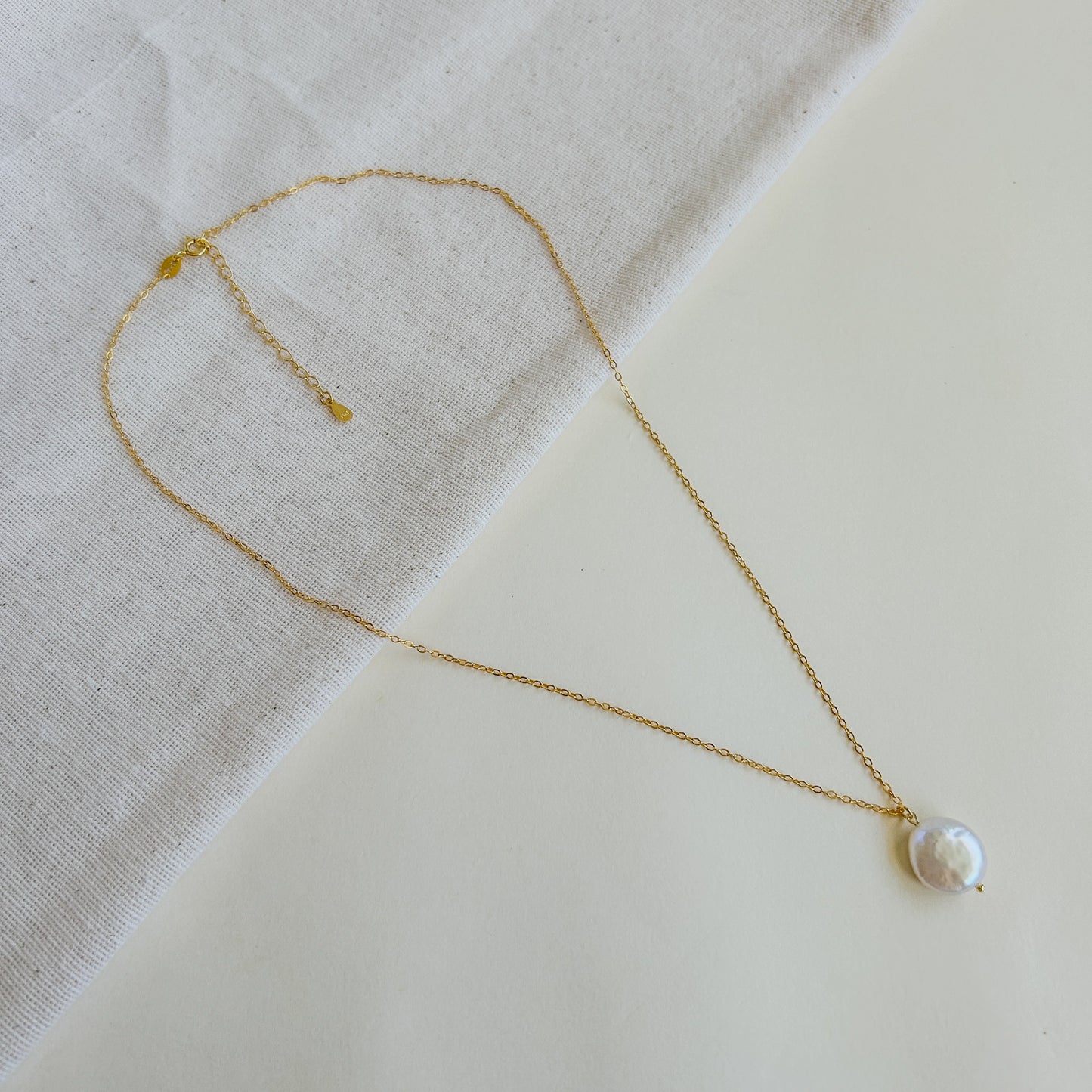 Coin Baroque Pearl Necklace