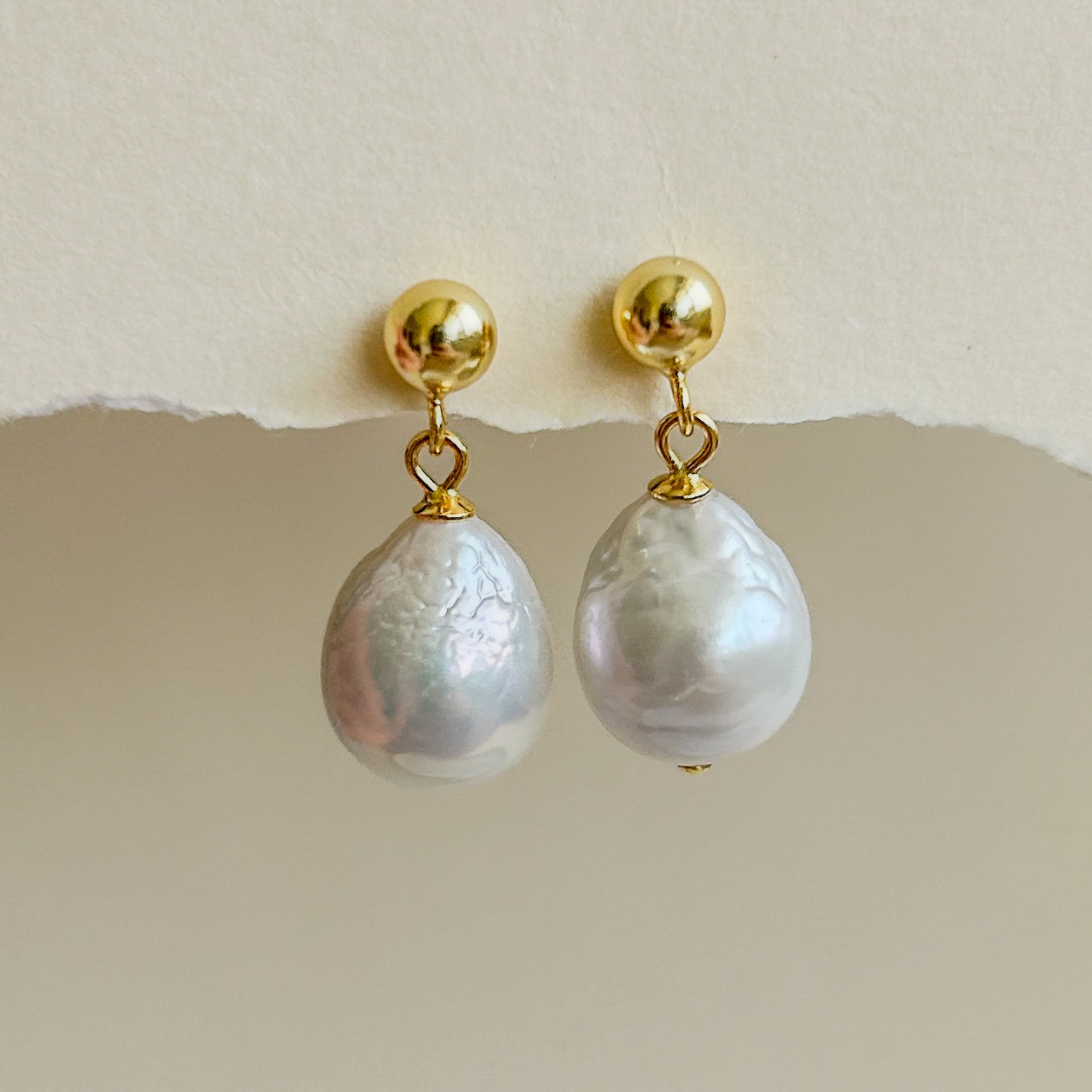 baroque pearl earrings
