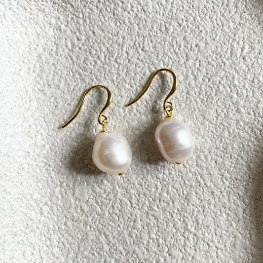 Baroque Pearl Hook Earrings