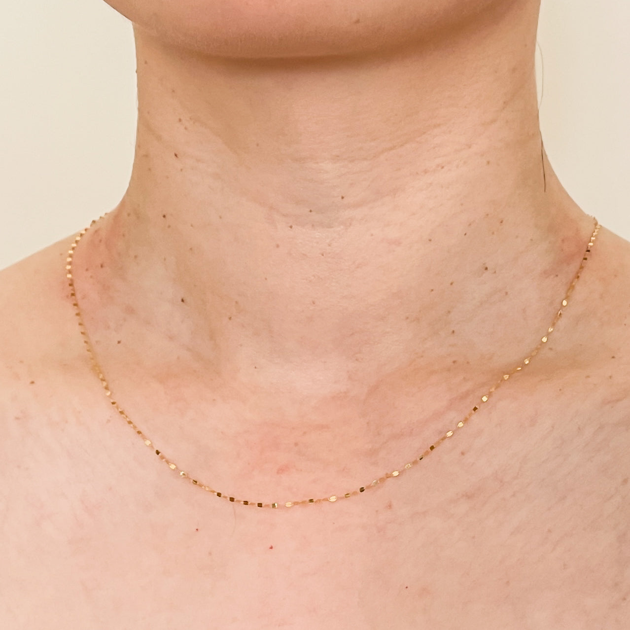 petal chain necklace 18k gold