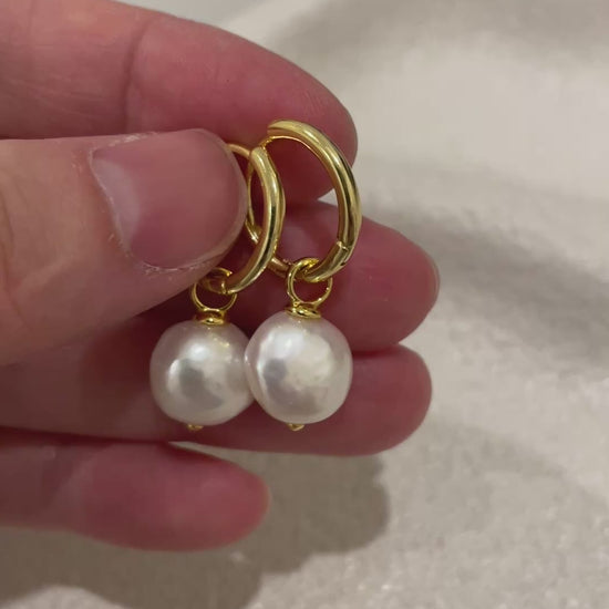 baroque pearl earrings
